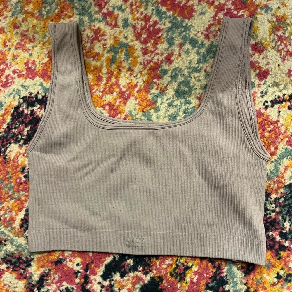 Set Active Ribbed Tank/Bra